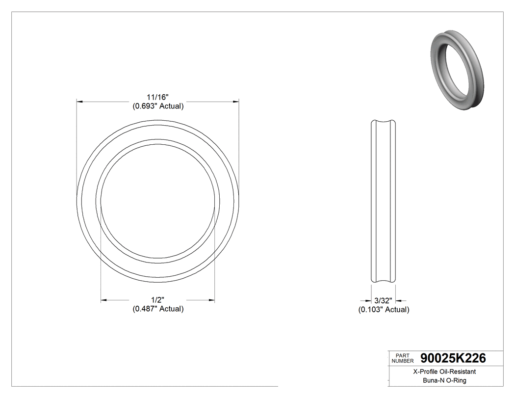 Technical drawing - 90025K226